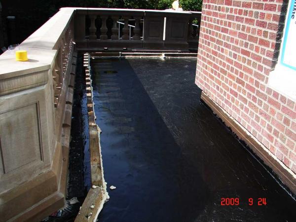 Plaza-Deck-Membrane-Flood-Test